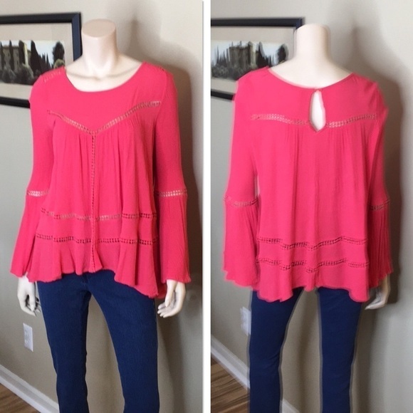 Cirana Coral Bell Sleeves Pullover Top. D/A139/4 - Picture 3 of 8